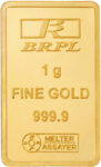 Bangalore Refinery 1g Gold Bar 24 (9999) K 1 g Gold Bar