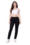 Shiv Textiles Women’s Polyester Solid Trackpant (Pack of 3 Track Pant) (BL-Pack-L) Black