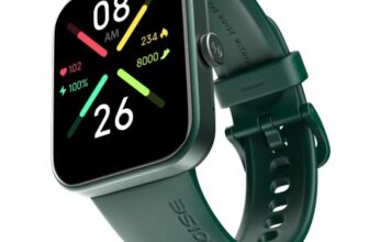 Noise Pulse Go Buzz Smart Watch with Advanced Bluetooth Calling, 1.69″ TFT Display, SpO2, 100 Sports Mode with Auto Detection, Upto 7 Days Battery (2 Days with Heavy Calling) – Olive Green