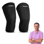 Careforce Knee Caps for Women Knee Support for Men Bamboo Knee Cap for Men Bamboo Compression Knee Sleeves Knee Brace for Knee Pain Relief Products Knee Support for Women Bamboo Knee Sleeves – Black M