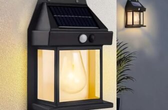 Solar Wall Light with Motion Sensor, Auto Chargeable Waterproof-Pack of 1
