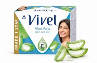 Vivel Aloe Vera Soap, BIS Grade 1 Soap, 76% TFM, Moisturised Skin, 150g x4