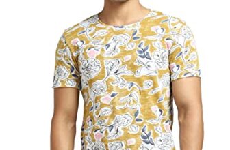 JACK & JONES Slim Fit T-Shirt(167814201_Golden Yellow_M)