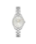 BOSS Sage Qtz Basic Silver White Round Dial Women’s Analog Watch|Stainless Steel Material|Silver Color Band – 1502726