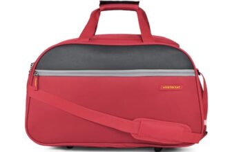 Aristocrat Enigma 52 Cm Polyester Softsided Cabin Size Duffle Bag – Red