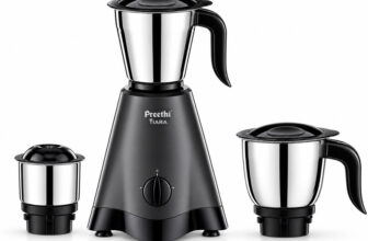 Preethi Tiara 500 W Mixer Grinder(Tiara MG 275 | 3 Jars | Powerful Grinding for Chutney, Masala & Batter | Grey)