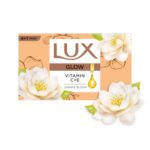Lux Flaw-less Glow Bathing Soap infused with Vitamin C & E |For Superior Glow|Buy 4 Get 1 Free|150g
