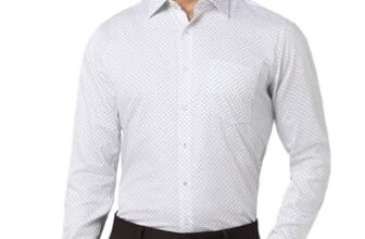 Van Heusen Men Cotton Slim Fit Shirt (VHSFFSLBO98383_White, 44