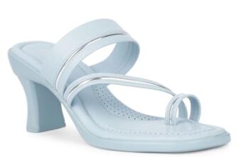 Liberty Senorita D839-03 Fashion Slip-on Block Heel Sandal For Women – PU Upper & Sole| Synthetic Insole | Outdoor & Fashion | Comfortable & Moder Design | Durable & Breathable (S.Blue-39 EU)