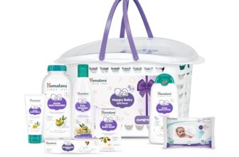 Himalaya Baby Gift Pack Basket,Pack of 1 set,white