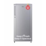 Haier 165 L 1 Star Direct Cool Single Door Refrigerator with Diamond Edge Freezing Technology, Easy Clean Back, Large Vegetable Box (HED-171MSA-P, Moon Silver, 2026 Model)