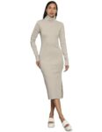 Calvin Klein Cotton Bodycon Below The Knee Dress