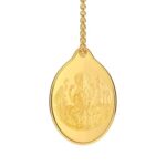 Malabar Gold & Diamonds 24K (999) Gold Coin Pendant 2 grams |Gold Coin cum Pendant for Birthday, Wedding, Akshaya Tritiya & Festive Gift, Goddess Laxmi Impression