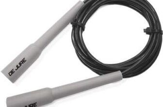 De Jure Fitness Adjustable Slim Shape Skipping Rope for Weight Loss & Fitness | PVC Speed Jump Rope with Comfortable Grip Handles | Adjustable Length for Kids & Adults