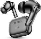 boAt Airdopes 161, Adv 4Mic ENx, 50H Battery,Fast Charge,13mm Driver, Metallic Finish Bluetooth(Carbon Black, True Wireless)