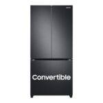 Samsung 550 L Inverter Frost-Free French Door Refrigerator (RF57A5032B1/TL, Black DOI, Convertible), Real Stainless, Convertible