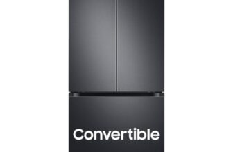 Samsung 550 L Inverter Frost-Free French Door Refrigerator (RF57A5032B1/TL, Black DOI, Convertible), Real Stainless, Convertible