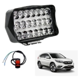 Miwings 21 LED Fog Light Work Light LED Bar Light – 6 MONTHS WARRANTY – Spot Beam Light Cree Cube Bar with Mounting Bracket Off Roading For Honda CR-V (40W, 1 Pcs +Switch)