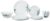 Larah by Borosil Nina Fluted Series Opalware Dinner Set Of 6 Full Plate, 6 Quarter Plates, 6 Veg Bowls and 1 Serving Bowl | Bone-Ash Free Crockery Set for Dining Table (White, 19 Pieces)