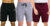 Diwazzo Printed Men Black, Silver, Maroon Regular Shorts