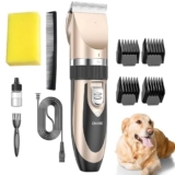 Cordless Quiet Pet Grooming Kit – Rechargeable Hair Clippers for Cats & Dogs – Ideal for Labrador, Shih Tzu & German Shepherd – Easy Use at Home, Safe & Gentle