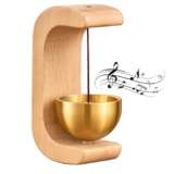 Handcrafted Wooden & Brass Dopamine Door Bell – Magnetic Entry Chime for Home Decor, Office, Shops & Café Doors