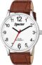 Specter White Round Dial Brown Leather Strap Water Resistant For Men/Boy’S Quartz Analog Analog Watch  – For Men