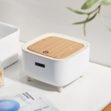 Nomenic Mini Desktop Press‑Top Dustbin with Lid – Plastic Small Trash Bin for Study Table, Bathroom, Bedroom & Kitchen