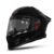 Steelbird SBH-61 SXE Pinlock ISI and Dot Certified Full Face Helmet for Men and Women with Inner Silver Sunshield (580 Medium MM, Glossy Black)