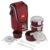 CELLO MF Click Lunch Box with Insulated Jacket, Brown | 3 x 300ml Containers, 1 x 180 ml Pickel Container, Spoon & Fork | Food Grade, BPA Free PET Body | Airtight Clip Lock, Leakproof Tiffin Box Set