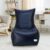 SATTVA XXXL Chair Style Bean Bag Filled with Beans | Faux Leather Bean Bag Chair for Adults & Teens | Pre-Filled Comfortable Seating for Home, Living Room, Bedroom, Gaming & Office – Navy Blue