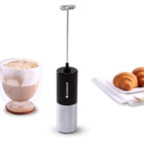 Wonderchef Regalia 6W Milk Frother for Coffee – Handheld Battery-Operated for Coffee, Lattes, Lemonade, Hot Chocolates and Shakes – Black