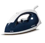 Havells Glydo 1000 watts Dry Iron With American Heritage Plastic Non Stick Sole Plate, Aerodynamic Design, Easy Grip Temperature Knob & 2 years Manufacturer Warranty. (Charcoal Blue)