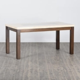 Home Centre 6 Seater Harmony Faux Marble Top Dining Table |Faux Marble Dining Tables for Dining Room|(Beige) 1 Year Warranty