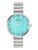 French Connection Mop Sea Green Round Dial with IP Steel Stainless Steel Metal Strap Watch – for Womens FCN0128SM