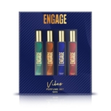 Engage Vibes Perfume Spray Set for Men, Travel Sized, Assorted Pack, Long Lasting, Ideal Valentine Gift, Birthday Gift, 25mlX4