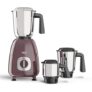 Milton Artis Mixer Grinder, ISI Certified, Grindstone Blade Technology with Noise Limiting design, 3 Jar, 800 W (22000 RPM), 5 yr motor warranty, 2 yr product warranty I Wine