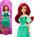 Mattel Disney Princess Dolls, Ariel Posable Fashion Doll Set with Sparkling Clothing and Accessories, Disney Movie Toys