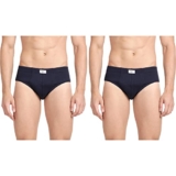 Pepe Jeans Innerwear Men’s Solid Cotton Antibacterial Brief (Pack of 2)