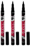 EMRIKA liquid waterproof lash eye liner pencil [pack of 3] 36 hours stay 9 g(DEEP Black)