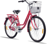 HERO NEW MISS INDIA REEVA IC 26 T (inch) Road Cycle(Single Speed, Pink, Rigid)