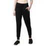 Enamor Athleisure Women’S Slim Fit Mid Rise 7/8 Length Quick Dry Antimicrobial 4 Way Stretch Breathable Cotton French Terry Jogger – A401(A401-Jet Black-M)