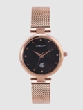 Carlton london Analog Black Dial Women’s Watch-CL027RBLR