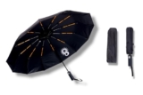 Sakha 3-Fold Unisex Windproof Umbrella with 24 Keels | Auto Open & Close | UV Protection | 106 cm Diameter | Sturdy & Compact for Heavy Rain & Wind (Black)