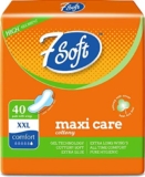 7 Soft Maxi Cottony Care Sanitary Pads XXL (320mm) – Pack of 40 with Wings | High Absorbent | Cotton Soft Cover | Leak-Proof Gel Technology | Comfort Fit for Day & Night