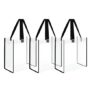 Heavy-Duty Clear Tote Bag – Waterproof and Transparent PVC Bag, Sturdy Handle and Stylish Trim, Perfect for Events, Travel, Concert, Office, Gym and Daily Use (Open Tote Bag 3)