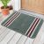 MollisHomes Pack of 1 Nylon Bathroom Mat Anti-Skid Bath Rug | Floor Mat for Bathroom, Kitchen, Bedroom & Office | Light Grey Stripes Design-(37x57cm)