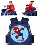 tiny Lijuu Baby & Kids Safety Belt for Two Wheeler, Bike & Scooty | Adjustable Child Safety Harness | Strong Buckle Protection | Comfortable & Secure | 2–12 Years (Spider Blue)