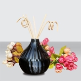 Pure Source India Ceramic Flower Vase, 1 Piece, Black