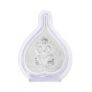 NextGiri 999 Pure Silver Color Ganesh Pan Shape Stand for Car Dashboard | Perfect for Diwali Pooja & Gifting | Spiritual Elegance in Compact Design (5×4 Inch) (Silver – Plain)